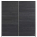 Moderner Kleiderschrank mit Schiebetüren, Grau, 61 x 180 x 197 cm
