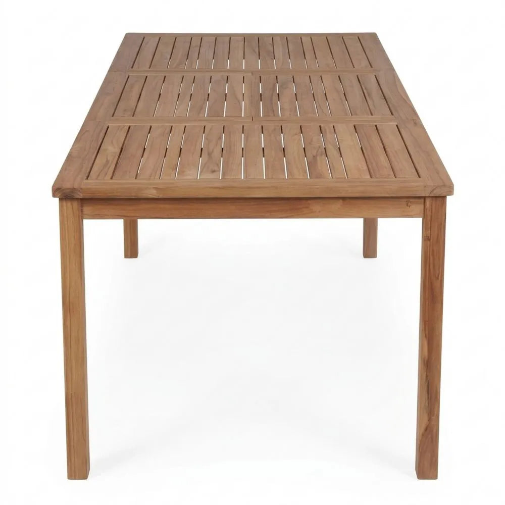 Großer Teakholztisch für Garten und Terrasse